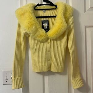 Yellow fashion nova cardigan sweater